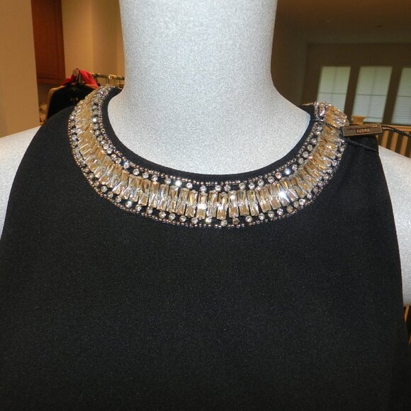 NWT White House Black Market Crystal Embellished Mini Dress Size 4P - Picture 6 of 16
